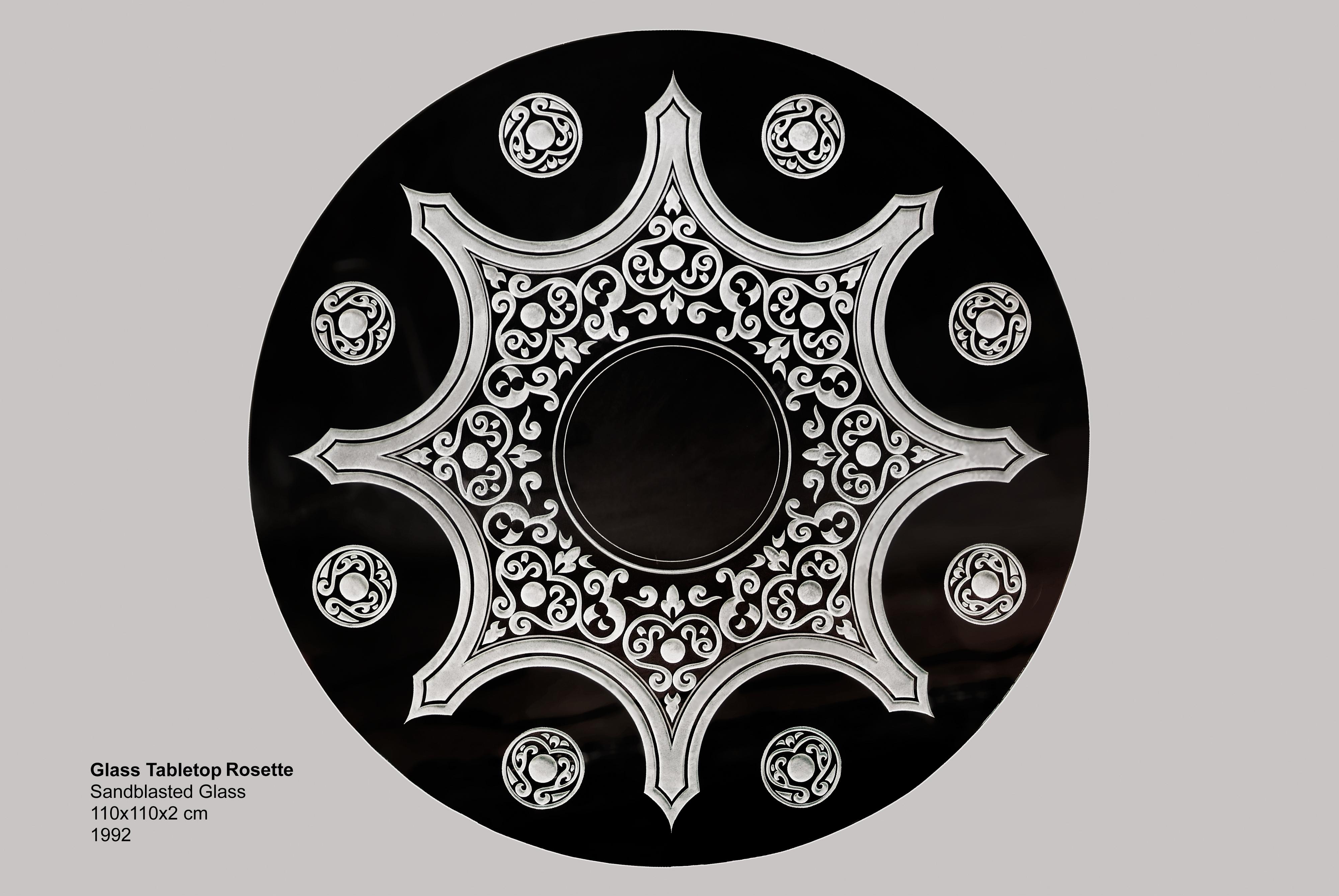 Glass Tabletop Rosette